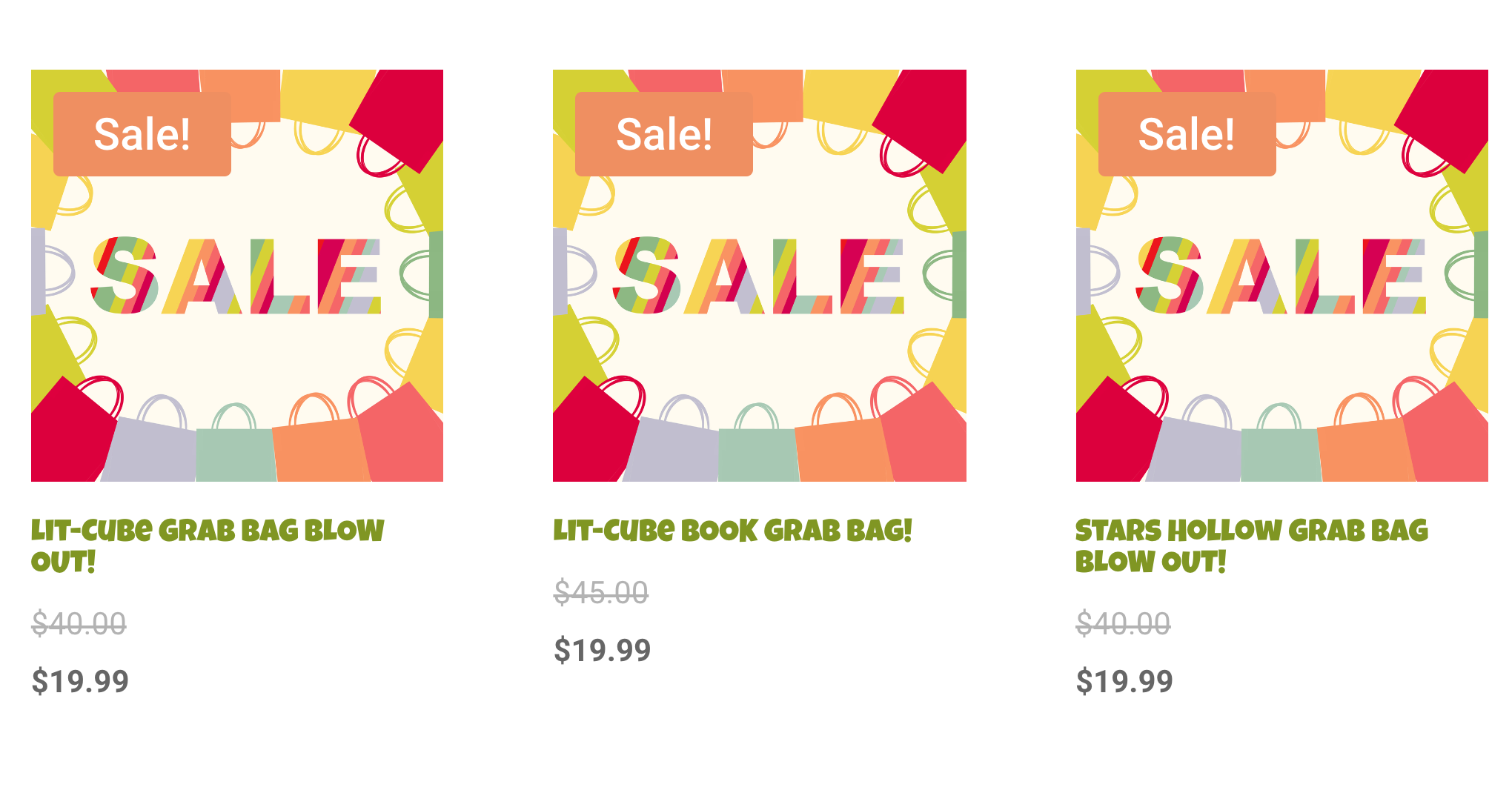 Lit-Cube + Stars Hollow (Gilmore Girls) Grab Bag Sale!