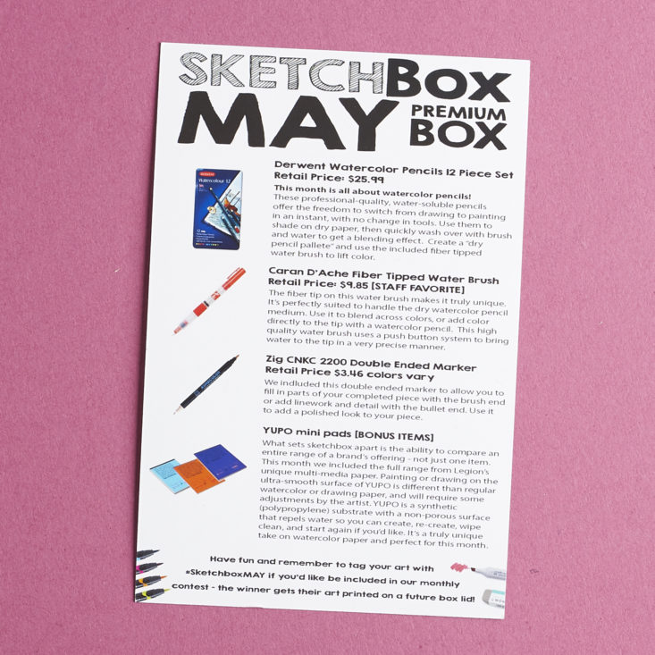 Check out my review of the May 2017 Sketchbox!