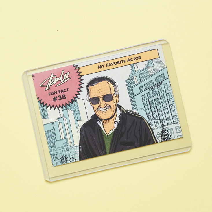 The Stan Lee Box - April 2017 - Fun Fact Collector Card #38