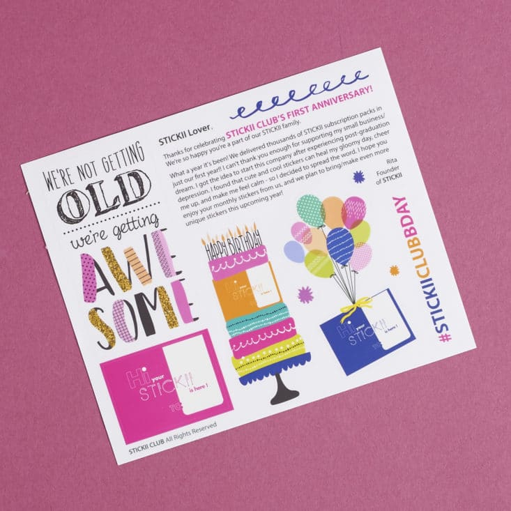 See what stickers are inside the May 2017 Stickii Club envelope!