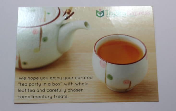 Tea Box Express Tea Subscription Box - May 2017