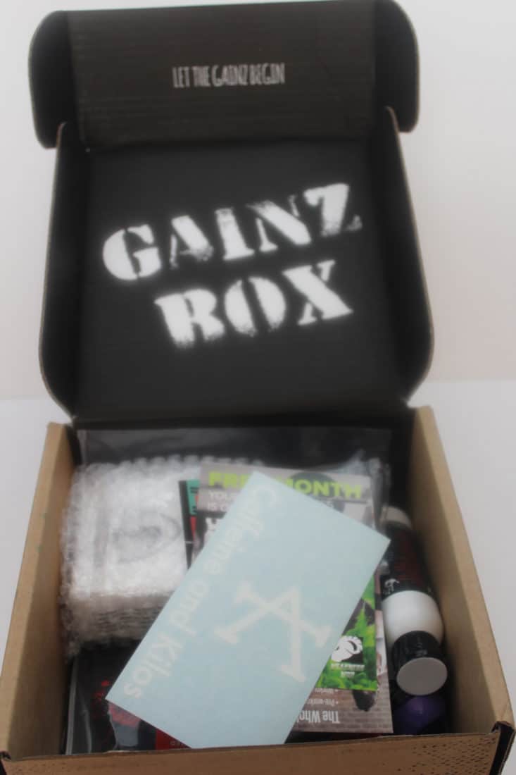 Gainz Box Fitness Subscription Box - May 2017