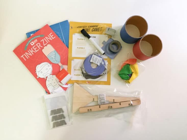 Tinker Crate from Kiwi Crate Kids Subscription Box - Air Cannon - May 2017