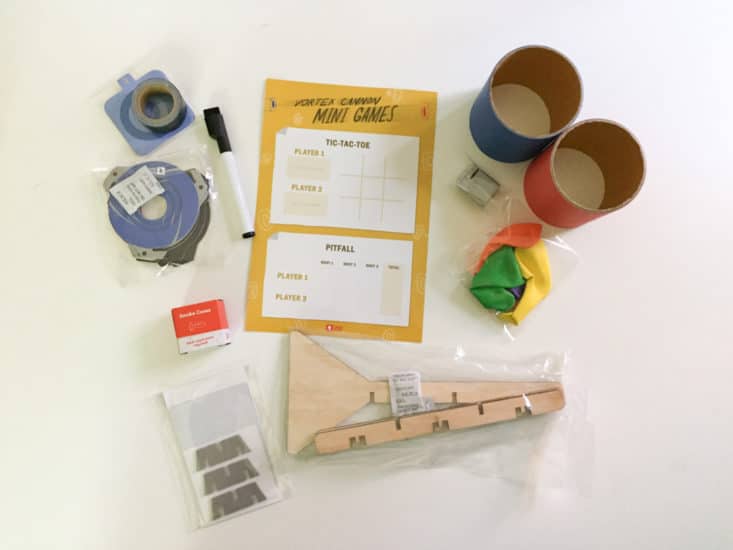 Tinker Crate from Kiwi Crate Kids Subscription Box - Air Cannon - May 2017