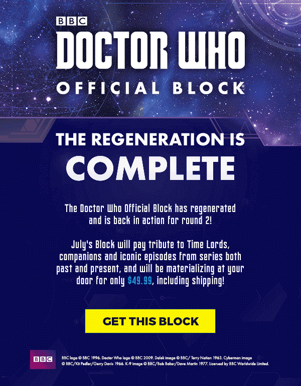 Doctor Who Block - Nerd Block - July 2017 
