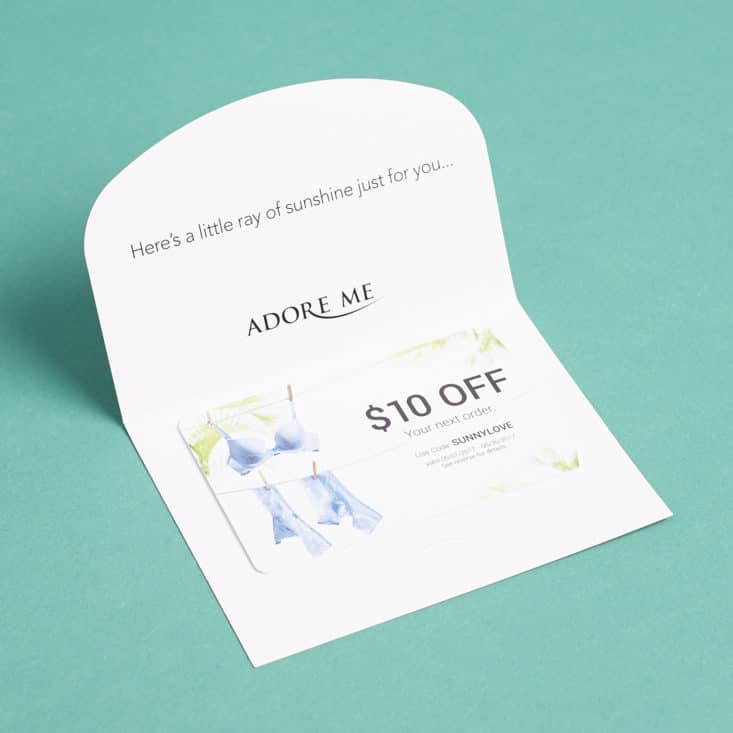 Check out my review of the Adore Me lingerie subscription for June 2017!