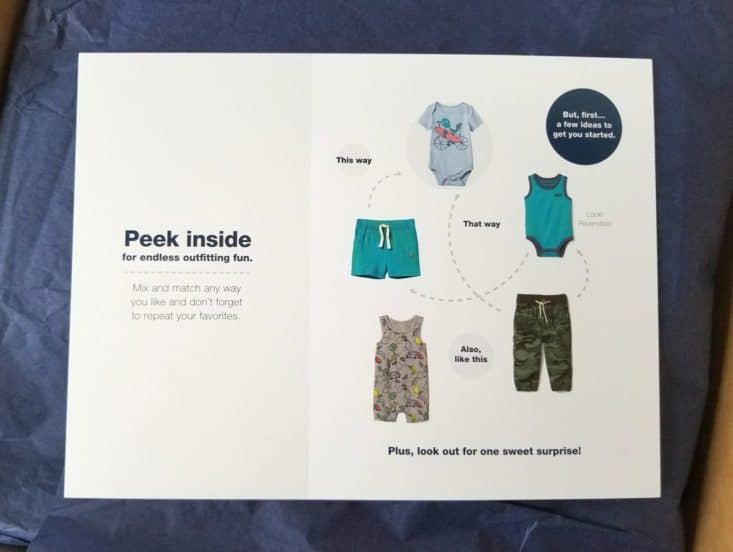 Baby Gap Outfits Box June 2017