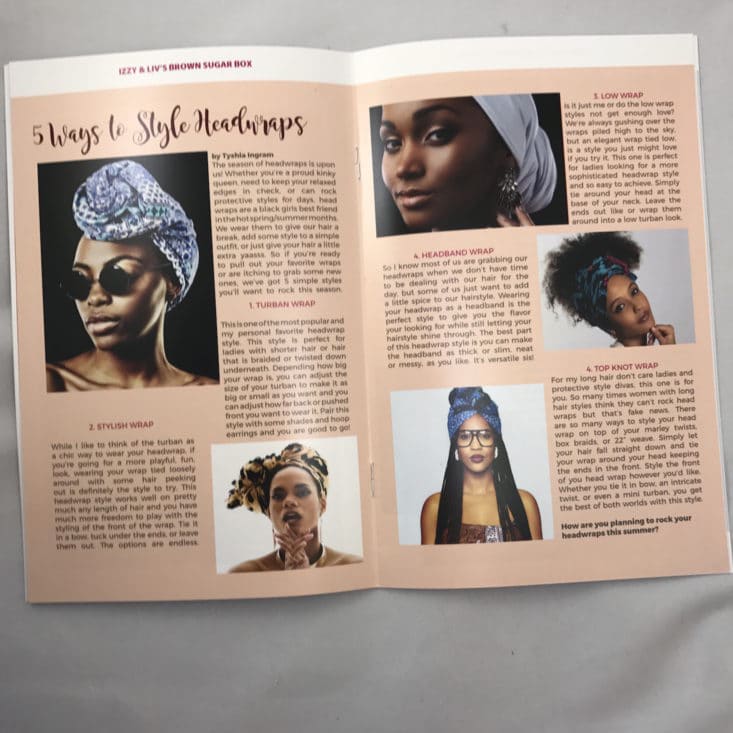 Black Sugar Box June 2017 Women of Color Subscription Box