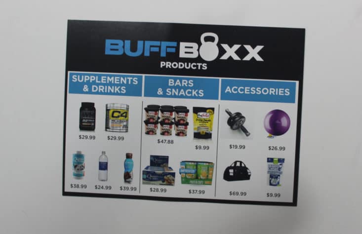 BuffBoxx May 2017 Fitness Subscription Box