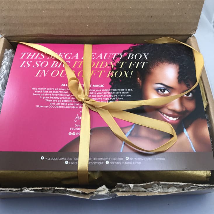Cocotique June 2017 Women of Color Subscription Box