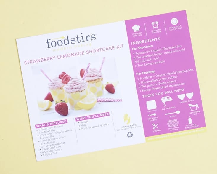 Foodstirs June 2017 Review - Recipe