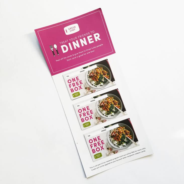 Green Chef Meal Kit Subscription Box - Omnivore - May 2017