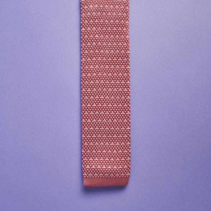 Harrison Blake Apparel - May 2017 - pink knit necktie detail