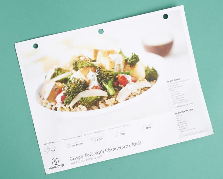 Check out my Home Chef review for June 2017!
