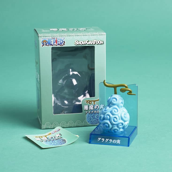 Lootaku - May 2017 - One Piece Mini Devil Fruits with Stand - Gura Gura no Mi with box