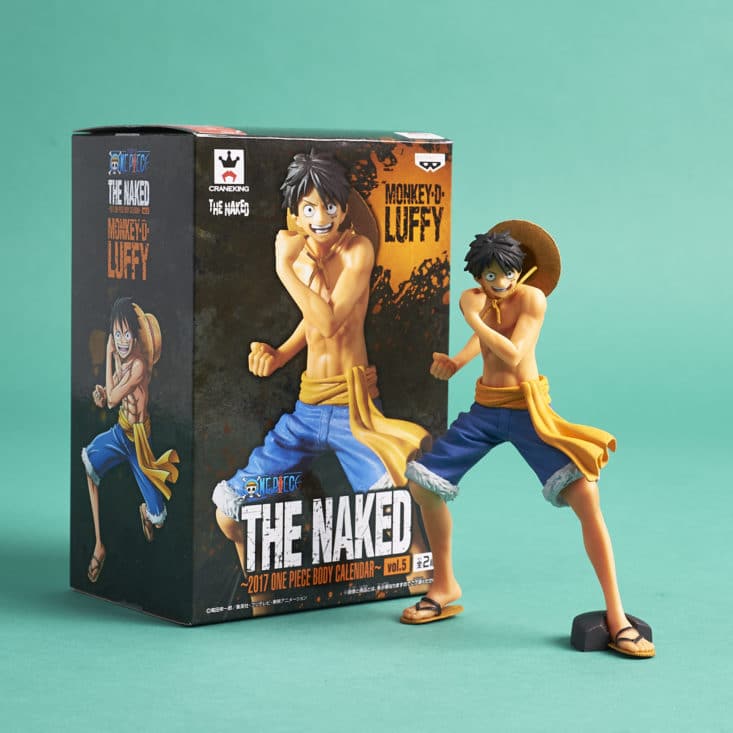 Lootaku - May 2017 - Banpresto 'The Naked' 2017 One Piece Body Calendar Vol. 5 Monkey D. Luffy with box