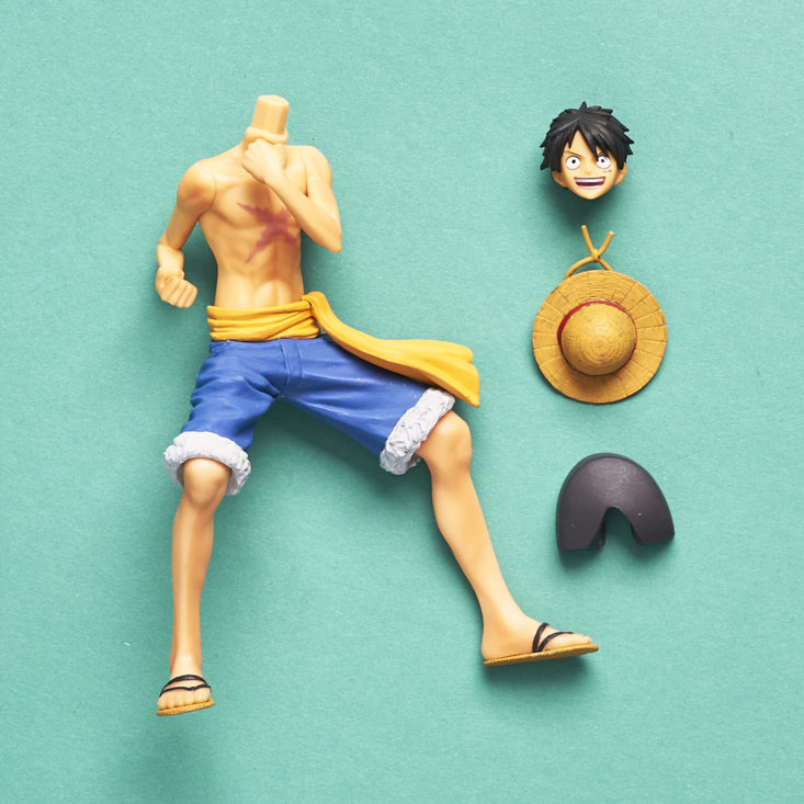 Lootaku - May 2017 - Banpresto 'The Naked' 2017 One Piece Body Calendar Vol. 5 Monkey D. Luffy disassembled