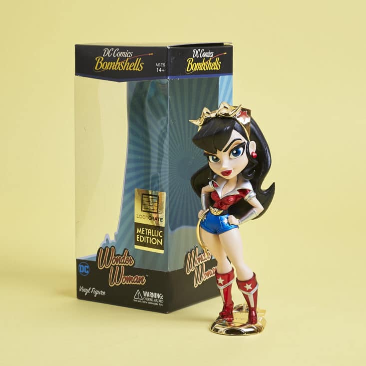 Lootcrate DX - May 2017 - Guardians - Wonder Woman DC Bombshells Figure with box