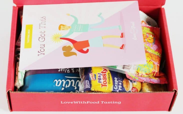 Love with Food June 2017 Snack Tasting Subscription Box