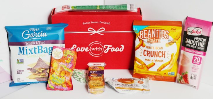 Love with Food June 2017 Snack Tasting Subscription Box