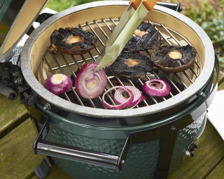 Martha Stewart & Marley Spoon Grilling Recipes Review June 2017 - Grilling the portobello burgers