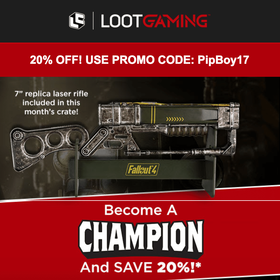 Loot Gaming Coupon Code – Save 20% Off The June Box!