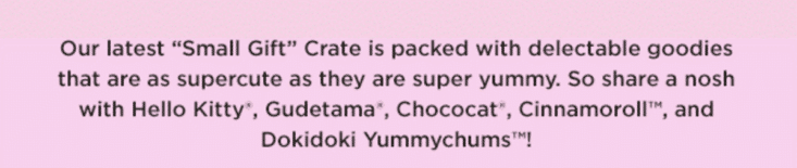Loot Crate - Sanrio - Fall 2017