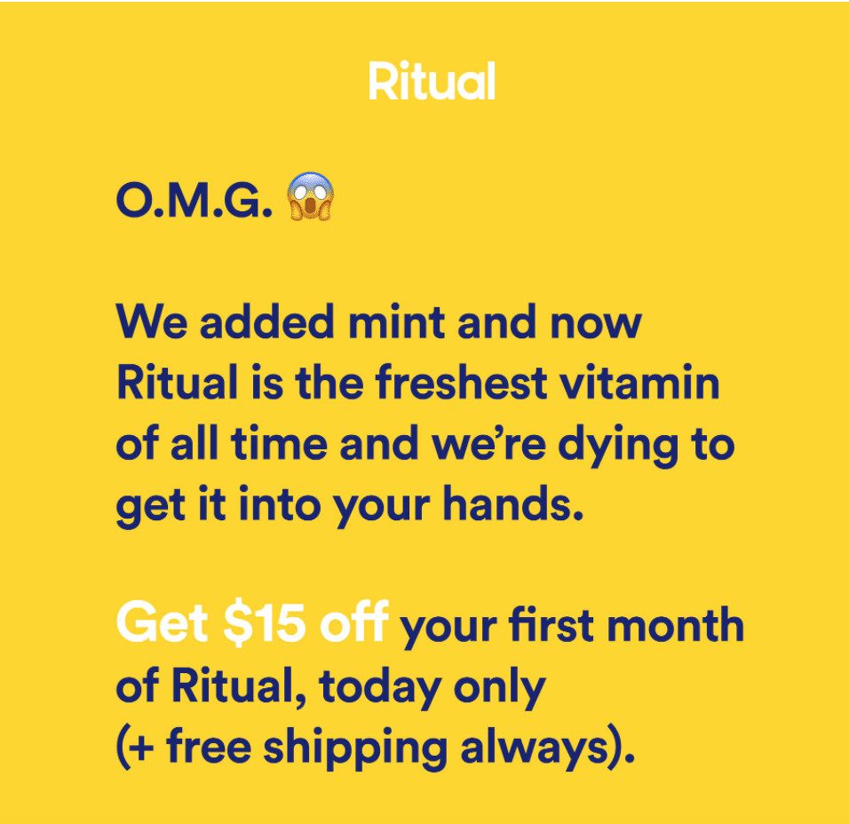 Ritual Vitamins Flash Sale – Save 50% Off Your First Month!