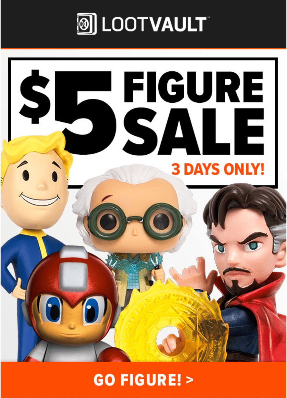 Loot Vault Flash Sale – $5 Figures!