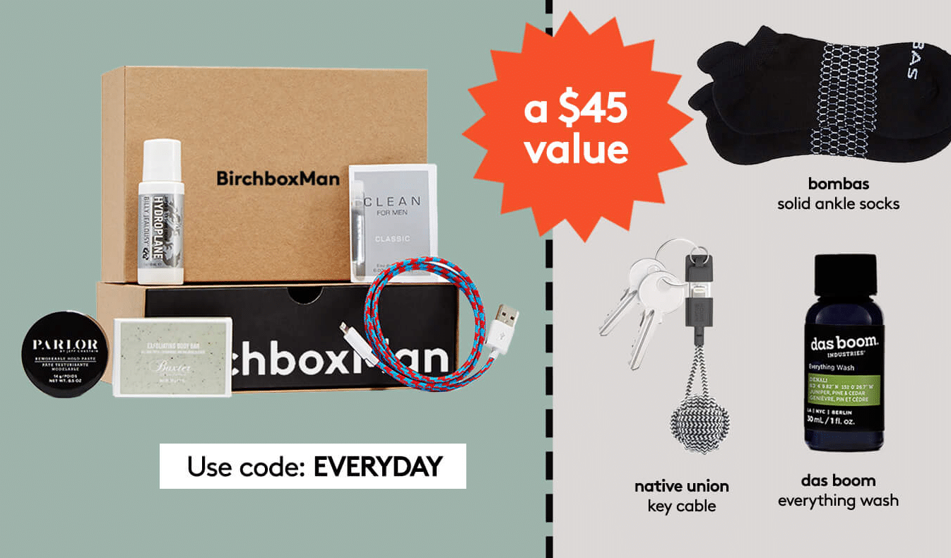 Birchbox Man Coupon – Free Everyday Upgrade Kit with Subscription!