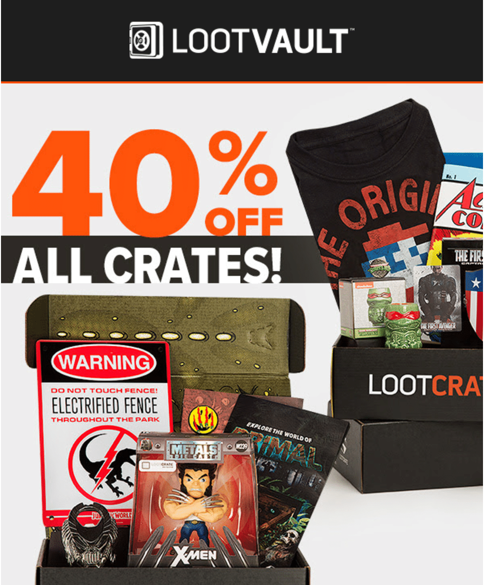 Loot Vault Flash Sale – 40% Off Past Crates!