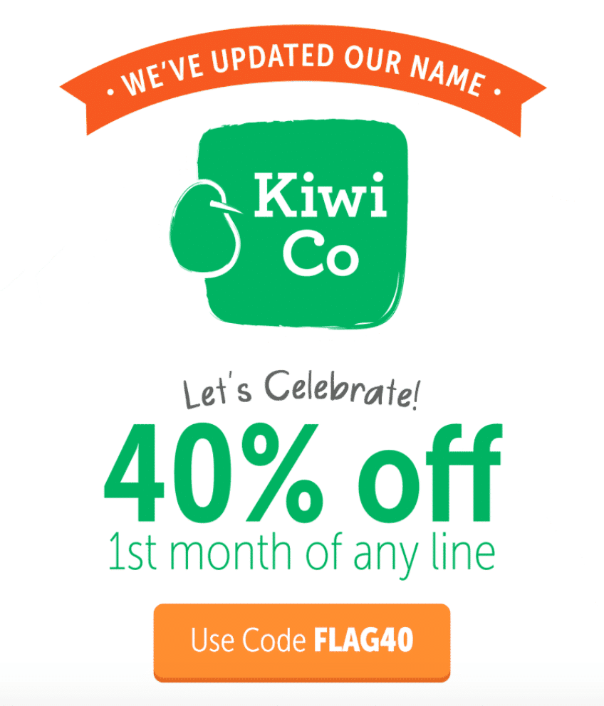 KiwiCo Coupon – 40% Off Your First Box!