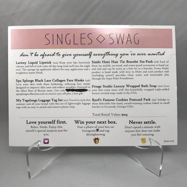 Singlesswag June 2017