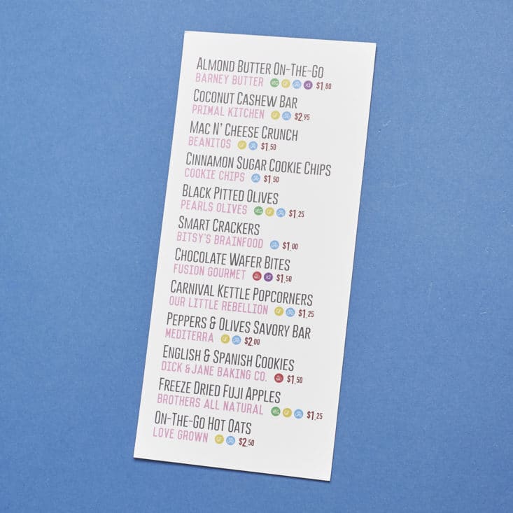 SnackSack May 2017 Box