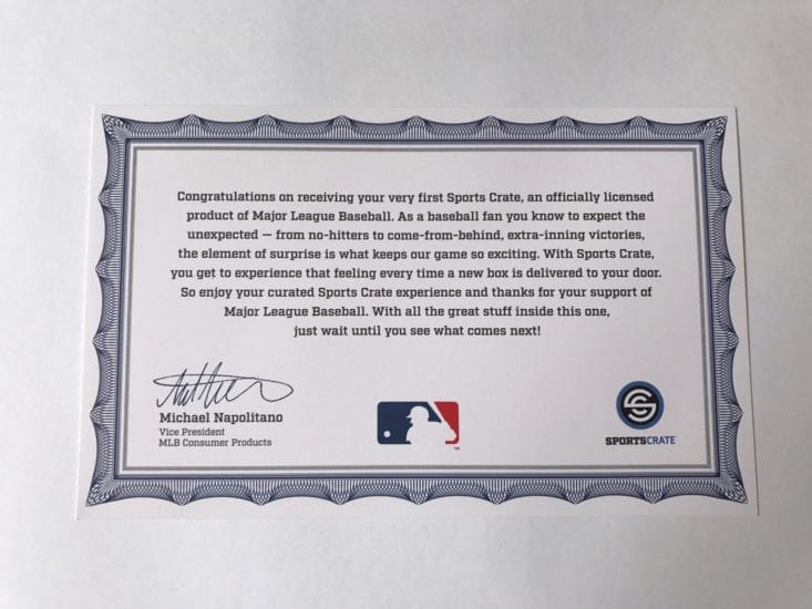 Sports Crate by Loot Crate - Yankees - May 2017