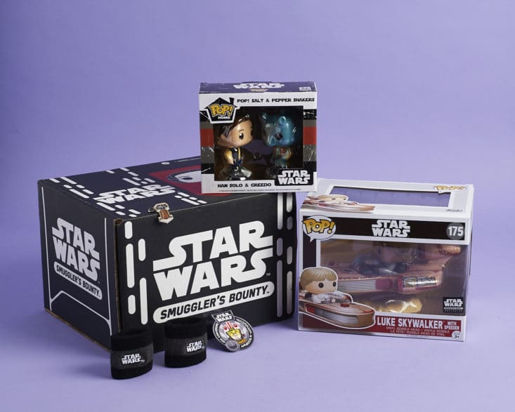 Star Wars Smugglers Bounty - May 2017 - 40th Anniversary - all items in the May 2017 box