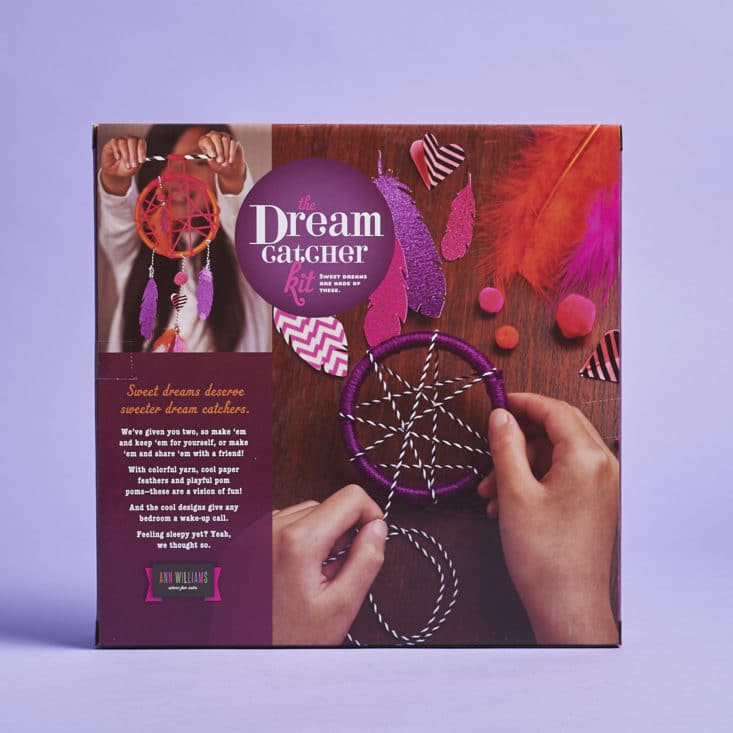 Target Arts and Crafts June 2017 Review - Dream Catcher Kit Reverse