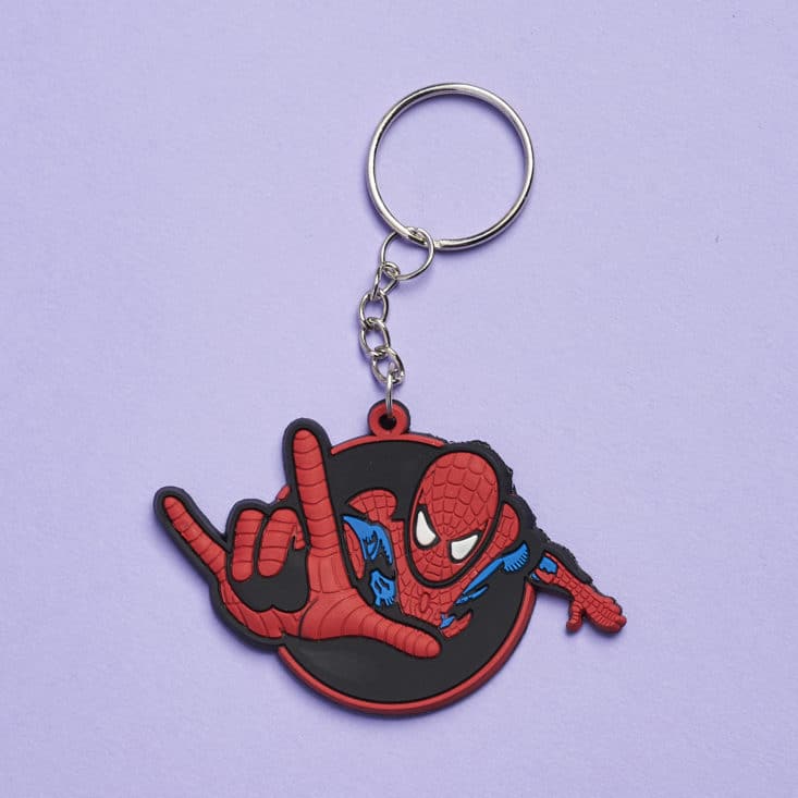 Teeblox - May 2017 - Spider-Man keychain close up
