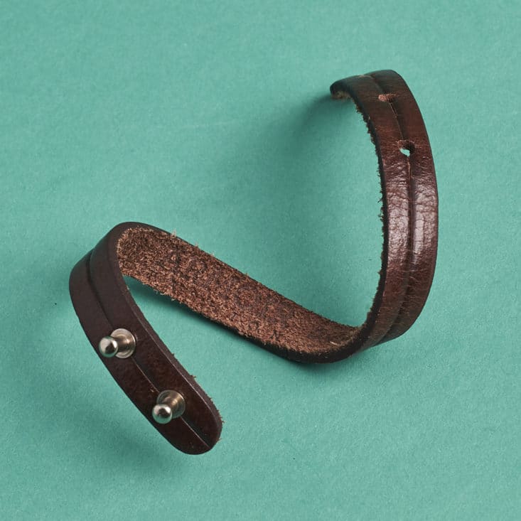 The Menswear Club - May 2017 - Armoir Fashion Brown Leather Bracelet detail