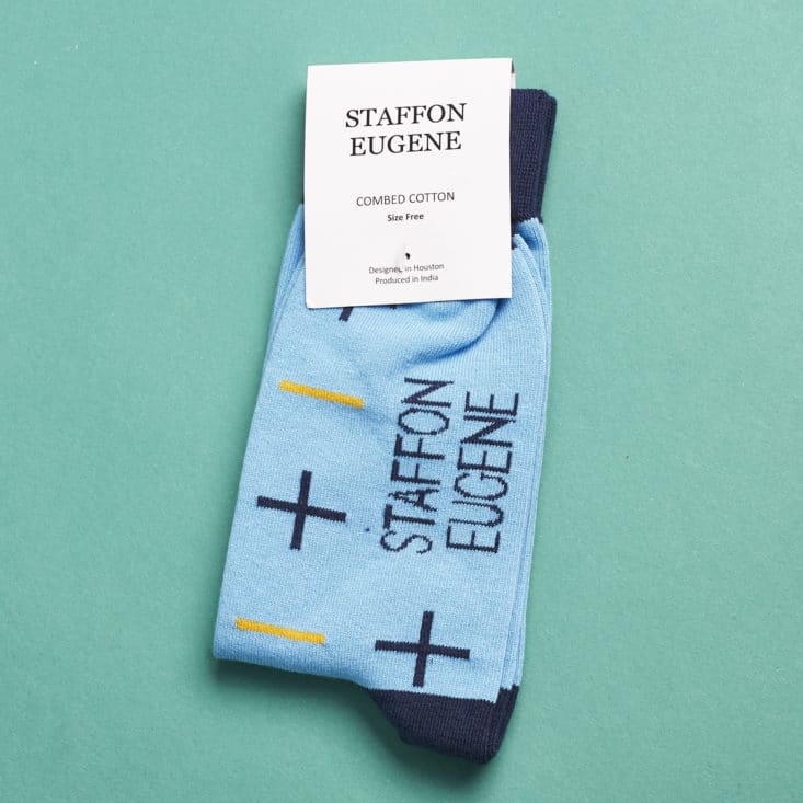 The Menswear Club - May 2017 - Staffon Eugene True Blue/Mari Gold Socks