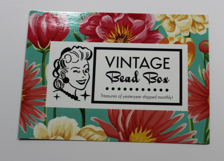 Check out my review of the July 2017 Vintage Bead Box!
