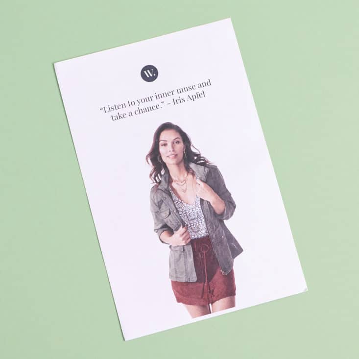 Wantable Style Edit Women's Clothing Subscription Box June 2017