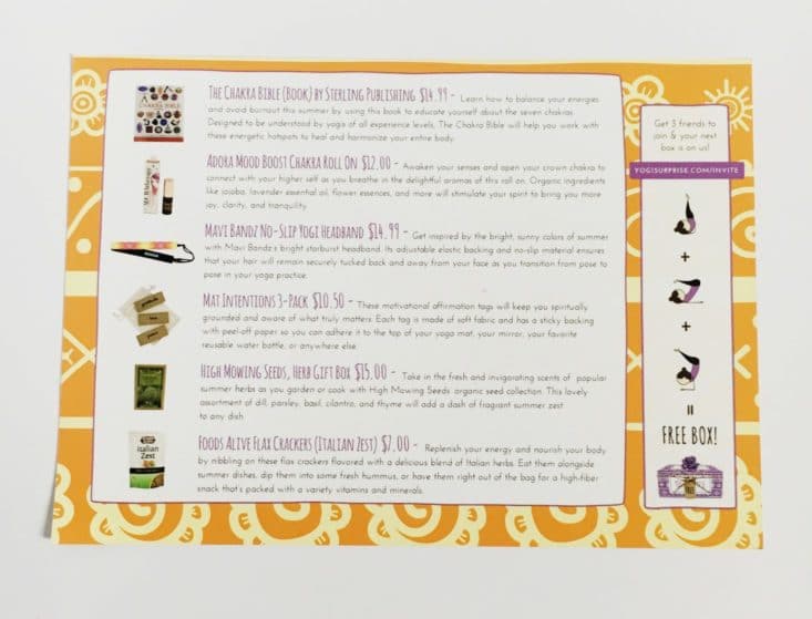 Yogi Surprise Box June 2017