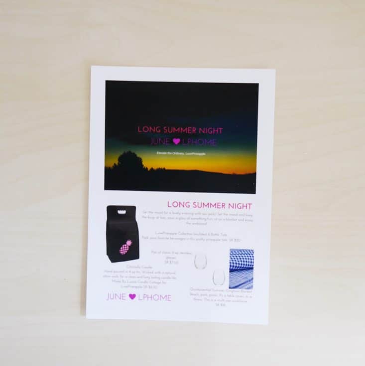 LuxePineapple Post Home June 2017 Box