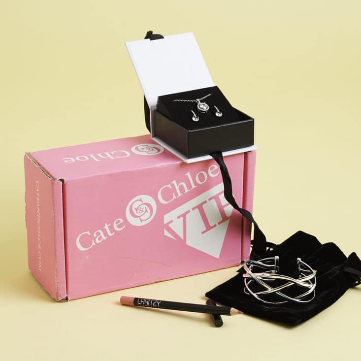Cate and Chloe August 2017 Women's Jewelry Subscription Box