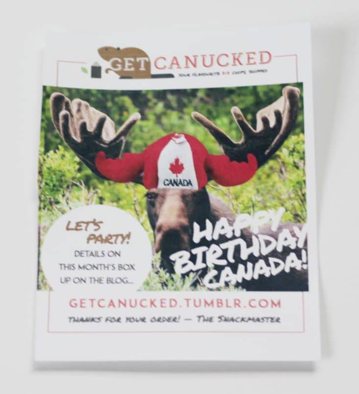 Get Canucked Snack Box July 2017