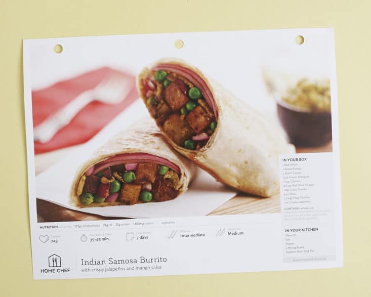 I'm making samosa burritos and chile rellenos rice casserole with my July 2017 Home Chef! Check it out!