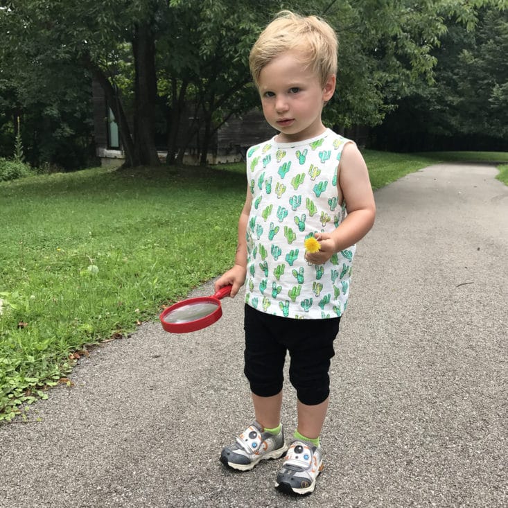 Little Starters July 2017 Review - Clothing Modeled by 2 Year Old