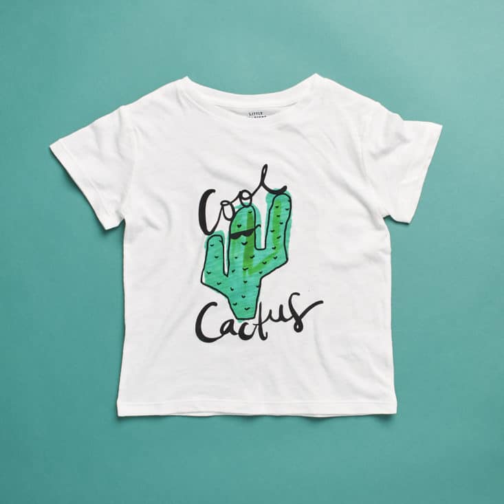 Little Starters July 2017 Review - Cool Cactus Tee