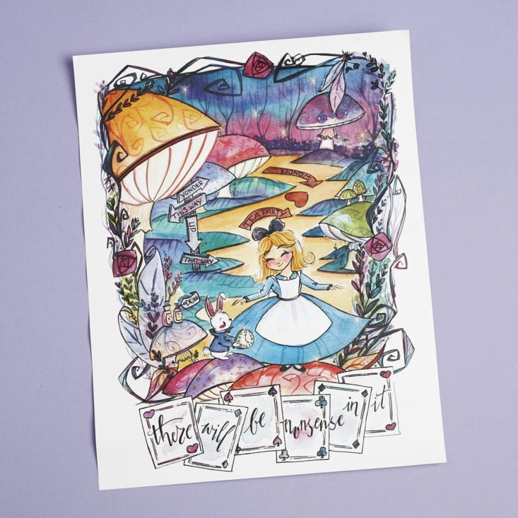 Check out the Alice in Wonderland art, posters, and more in the July 2017 Nerdy Post box!